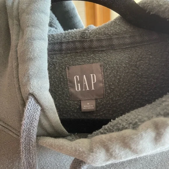 GAP Logo Hoodie Sweatshirt - Slate Green - Picture 8 of 11